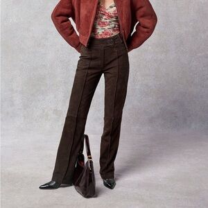 Rouje Brown Suede Nolan Pants FR36